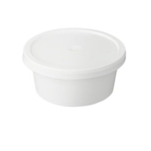 100ml Round Container Milky. ( 1500 pcs )