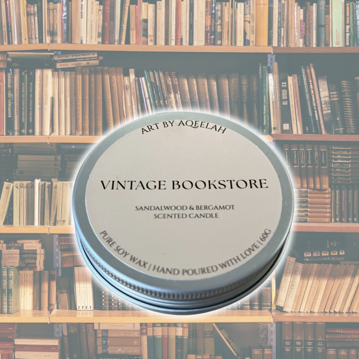 Vintage Bookstore Candle_0