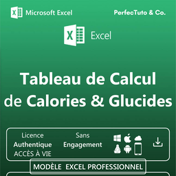 Tableau de Calcul des Calories et Glucides
