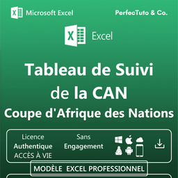 Tableau de Suivi de la CAN - Coupe d'Afrique des Nations