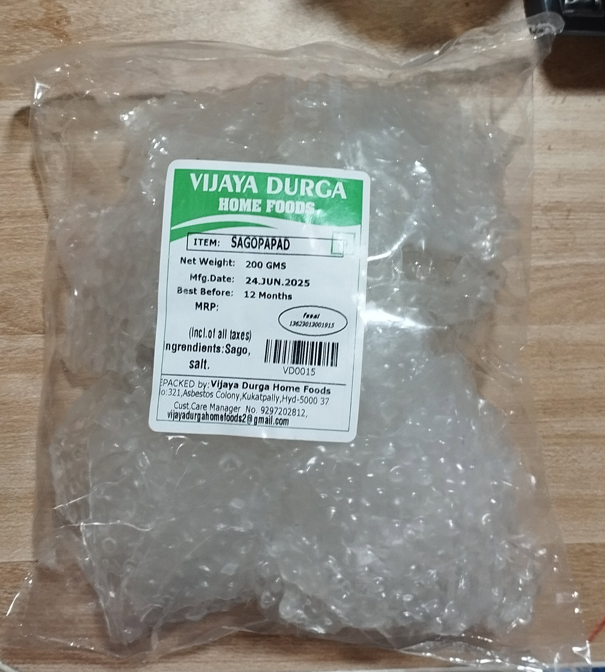 SABUDANA fryums 200 g _0