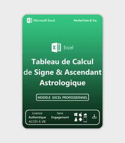 Tableau de Calcul de Signe et Ascendant Astrologique
