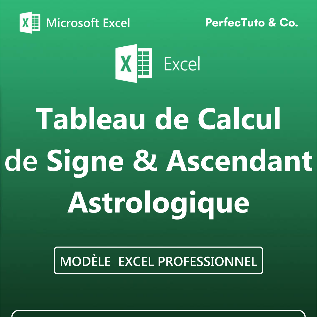 Tableau de Calcul de Signe et Ascendant Astrologique