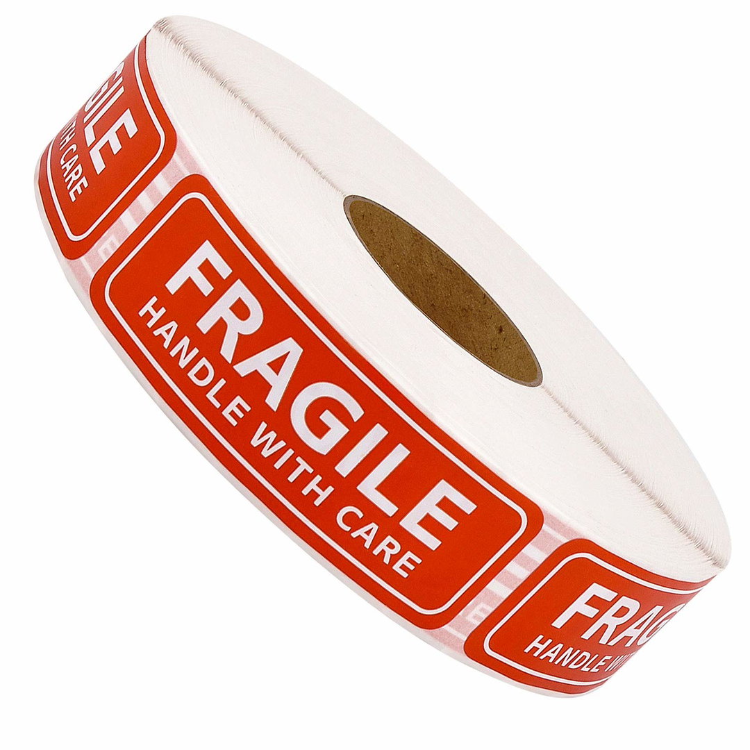Pegatina o tape de fragil