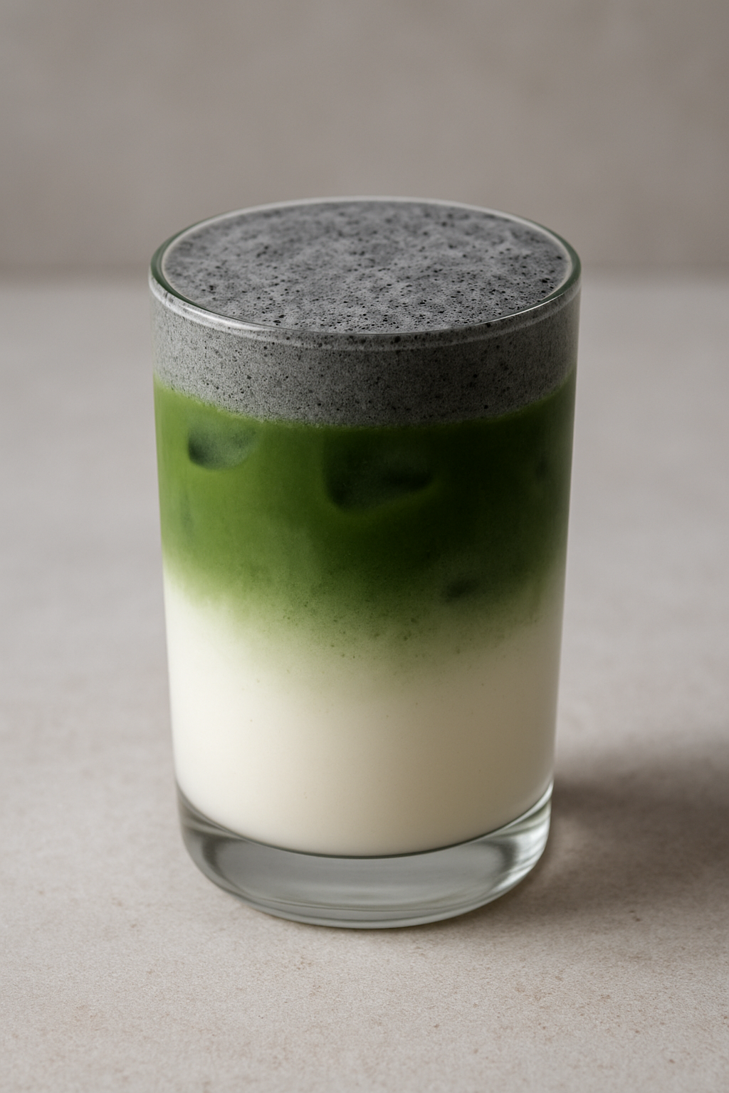 Iced Black Sesame Matcha Latte 