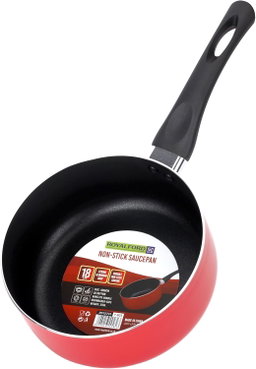 Royalford Aluminum Nonstick Sauce Pan Small Sauce Pot RF12731 Stay-cool Handle Multipurpose Handy Little Saucepan nduction Capable, PFOA Free(18 cm)