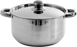 Royalford Stainless Steel Cookware Set steel 12 pcs,Silver