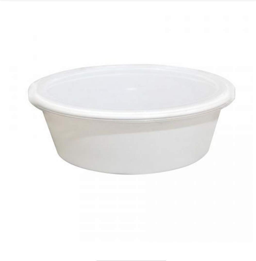 400ml Round Container Milky. ( 1000 pcs )