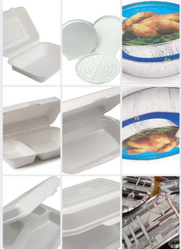 ENVASE ALUMINIO CON TAPA Y ENVASE FOAM 