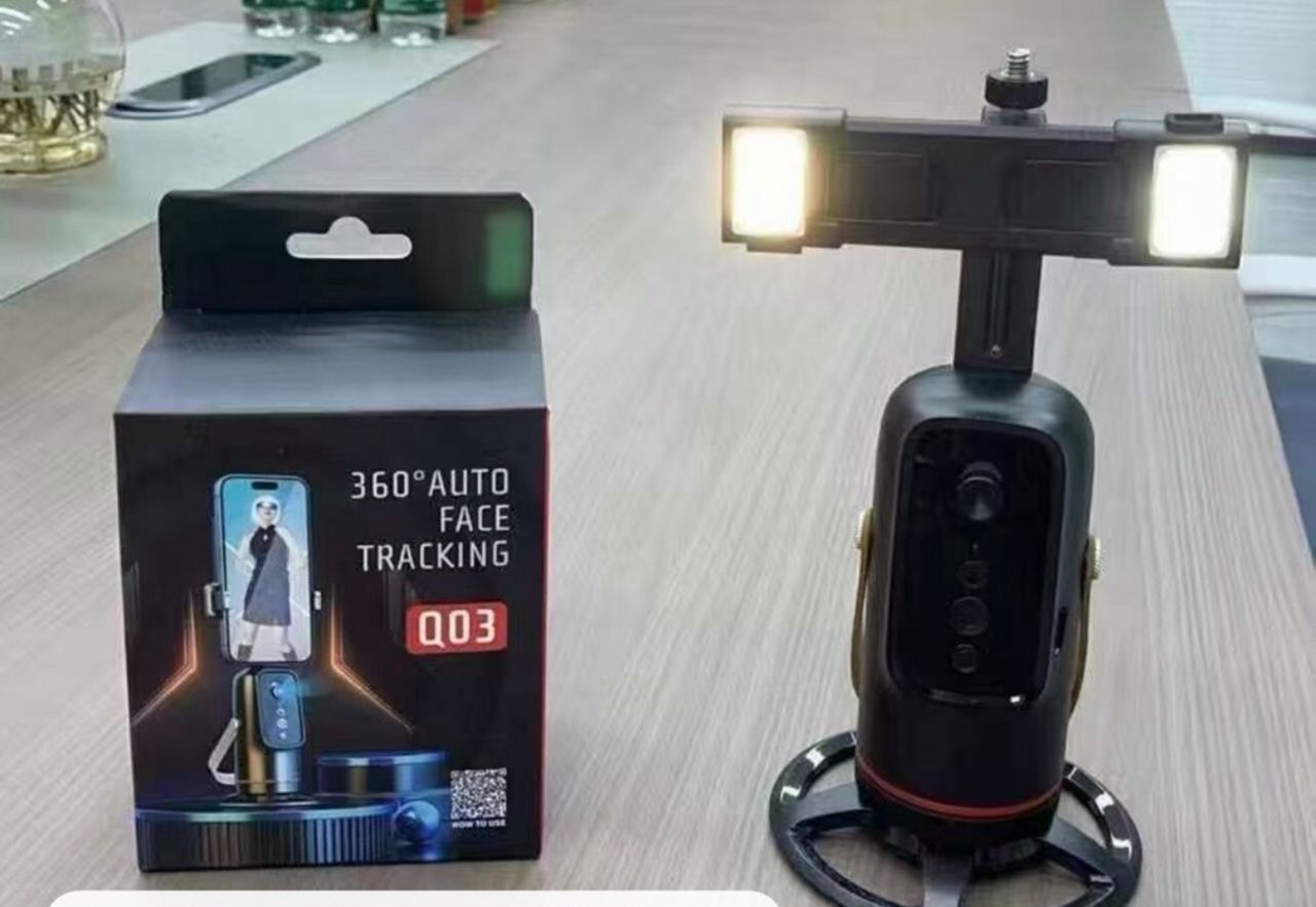 Generic  Trépied de suivi automatique du visage à 360 ° - Support de téléphone intelligent - Stabilisateur intelligent pour selfie_1