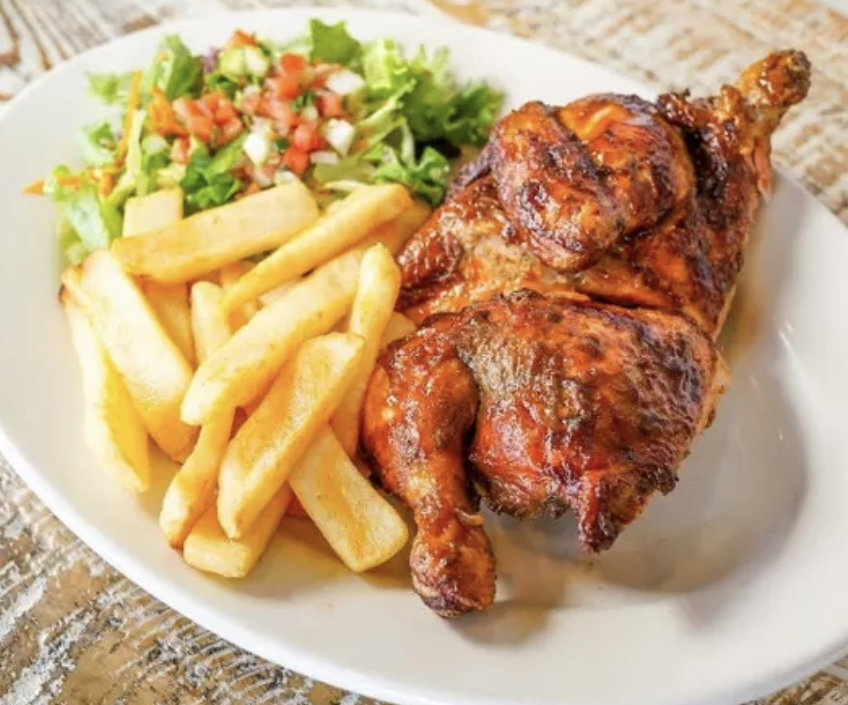 Half Chichen & Chips + Vegetable Salads_0