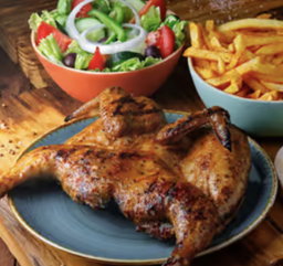 Whole Chichen & Chips + Vegetable Salads