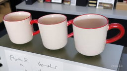 Tasse Céramique Classique Bord Rouge - Code Article : BCB_0168