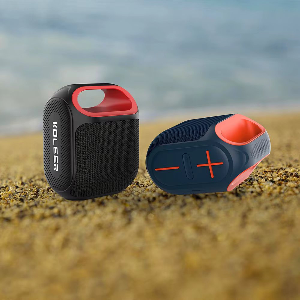 KOLEER BASS SPEAKER H52 Portable Wireless BT Subwoofer Professinal Speaker FM Radio/TF/USB Fabric Waterproof Active Stereo RGB Speaker_1