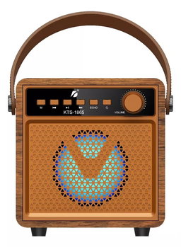  KTS-1865 Portable Wireless Bluetooth Speaker with Microphone - 3 inch Size