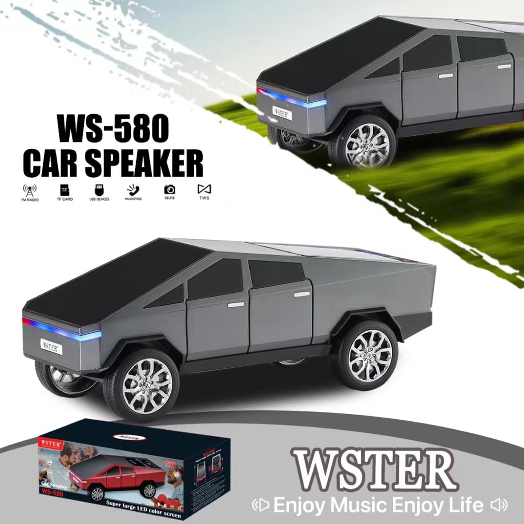 WS-580 Bluetooth Pickup Truck Replica Portable Speaker,_2