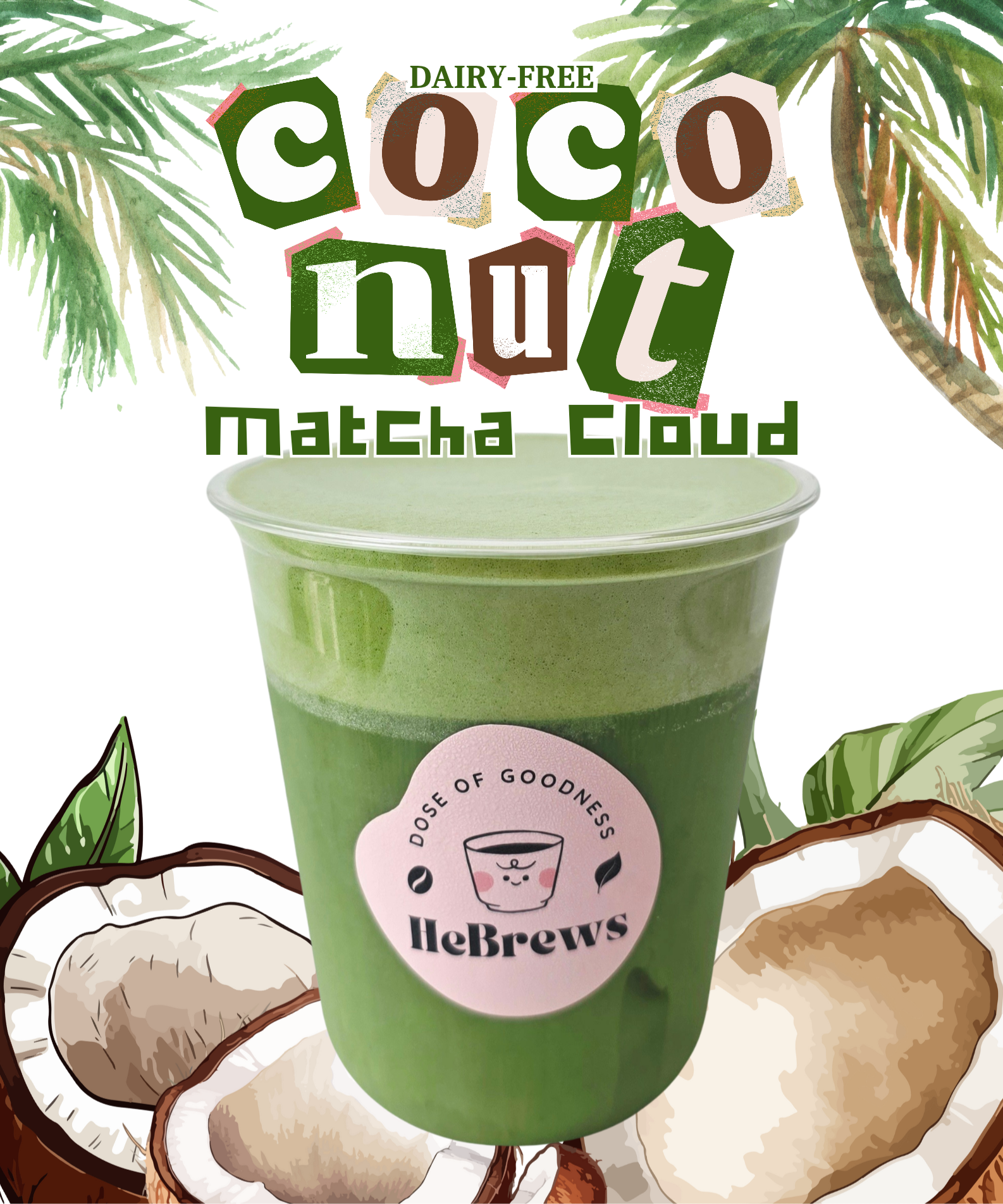 🥥 Coconut Matcha Cloud - 4g Matcha + No Sugar Added_0