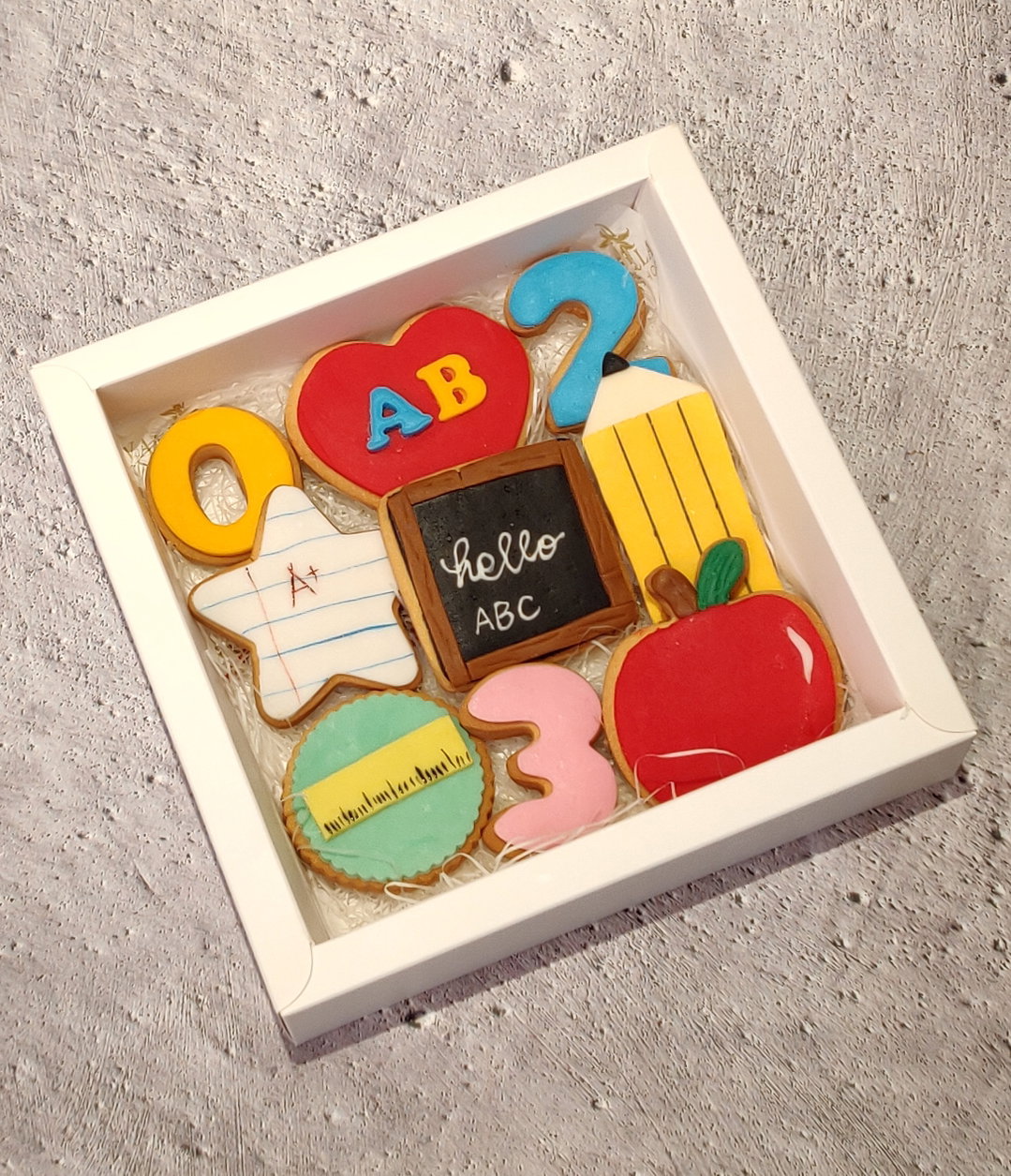 Back to School Cookies Box