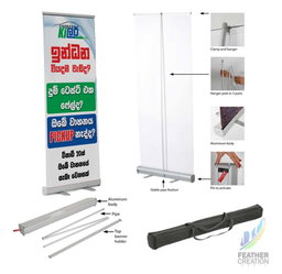 Compact Rollup Banners with Small Base
