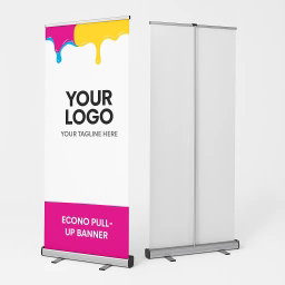 Compact Rollup Banners with Small Base
