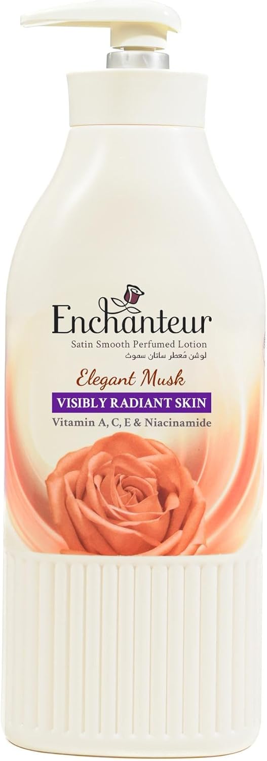 Enchanteur Satin Smooth Perfumed Lotion - ELEGANT MUSK  500ML_4