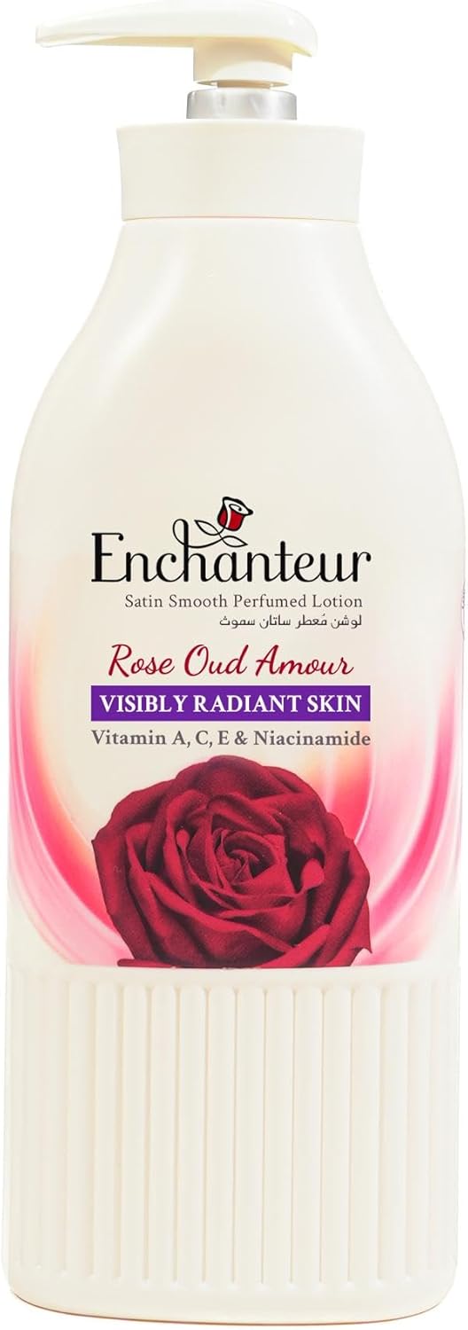 Enchanteur Satin Smooth Perfumed Lotion - ROSE OUD AMOUR 500 ML, _3