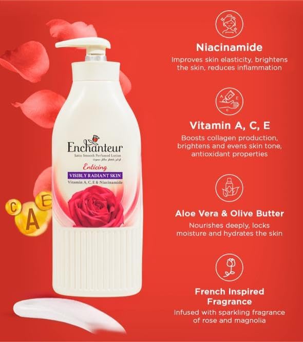Enchanteur Satin Smooth Perfumed Lotion - ENTICING