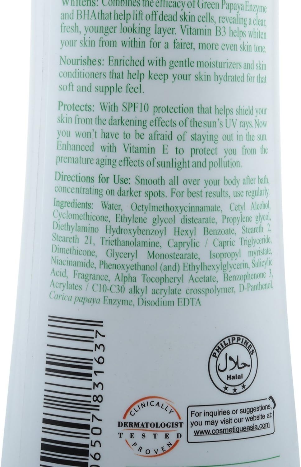 SILKA LOTION PAPAYA GREEN SPF 10 500ML_1
