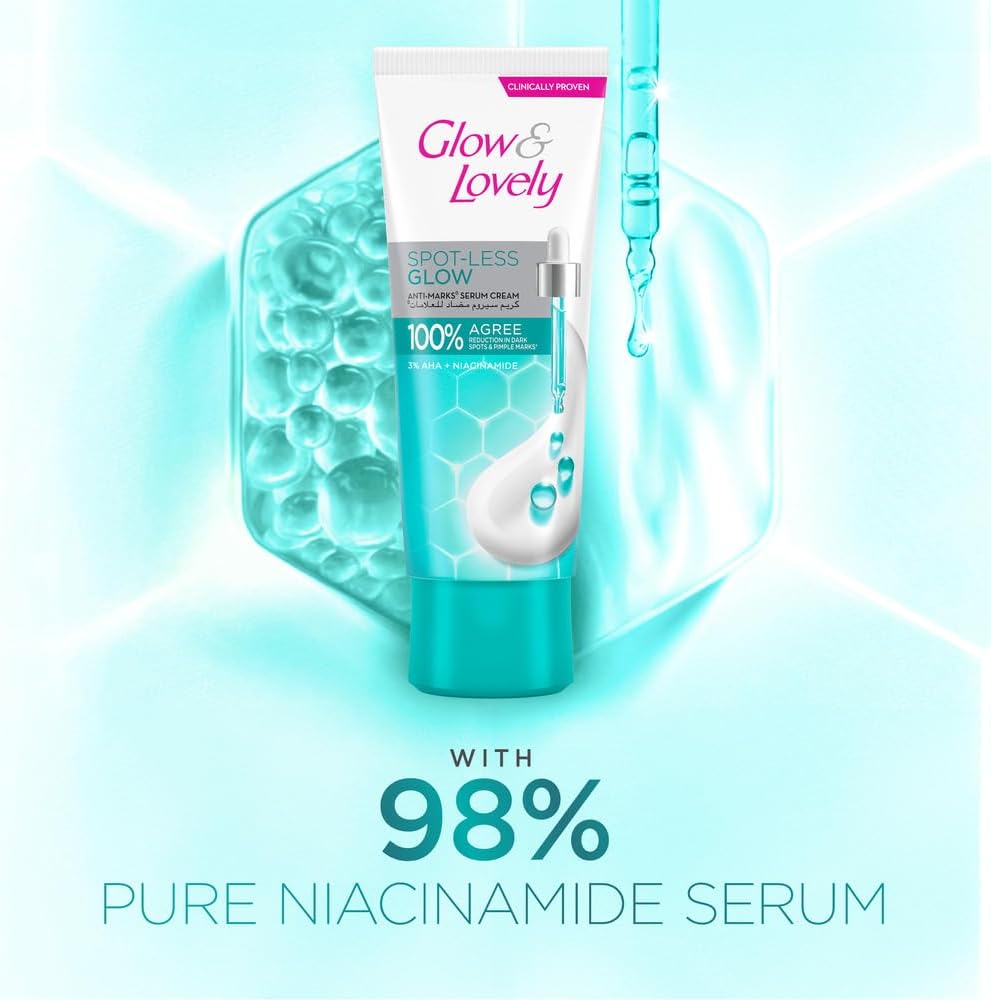 Glow & Lovely Formerly Fair & Lovely Face Cream With Vita Glow Anti Marks For Glowing Skin 100G, White_6