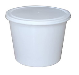 600ml tall Round Container Milky. ( 1000 pcs )  
