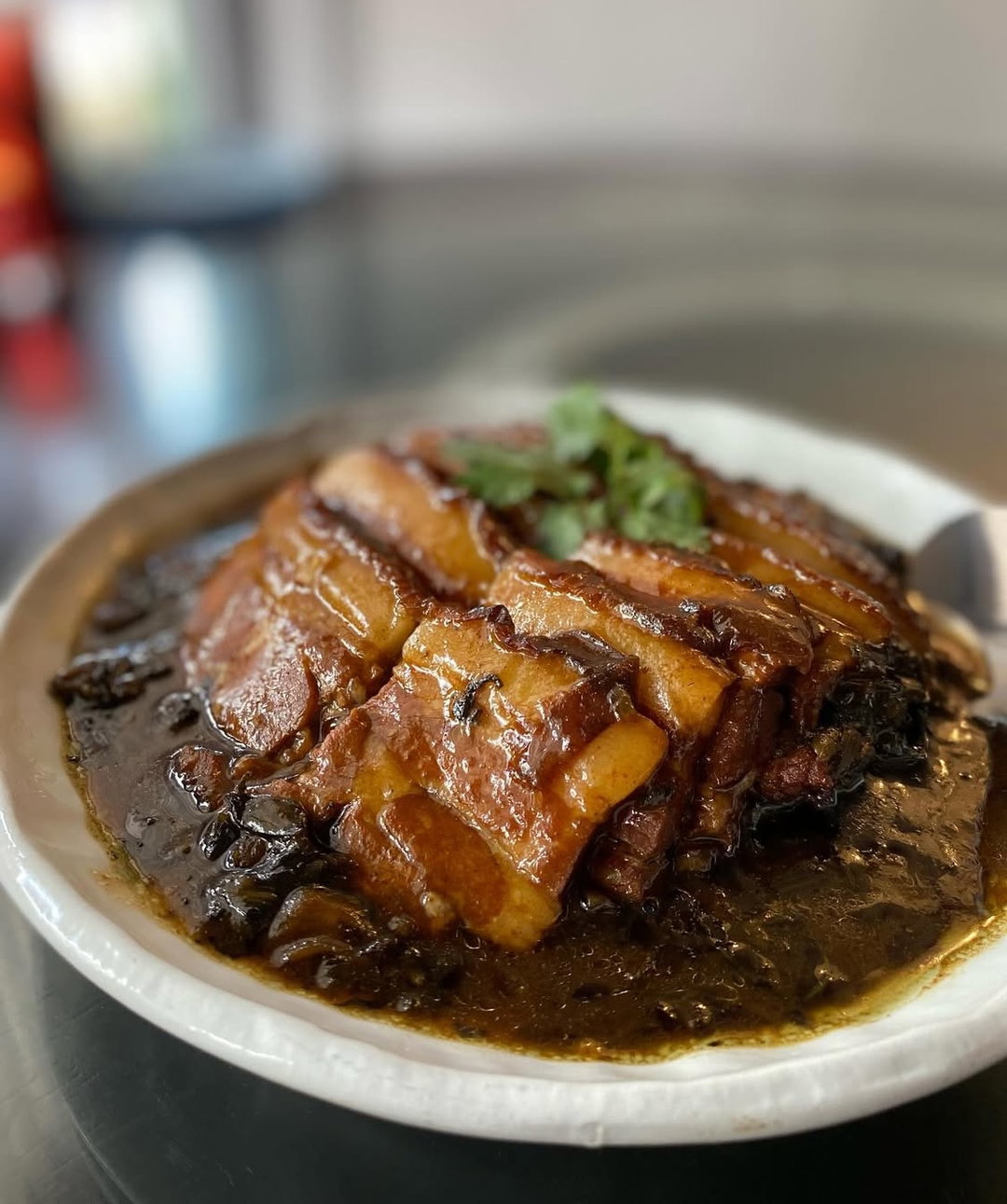 Braised Pork Belly with Preserved Vegetables 梅菜扣肉 