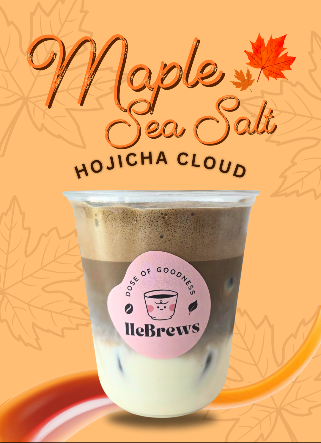 🍁🍂 Sea Salt Maple Hojicha Cloud - Sugar-Free
