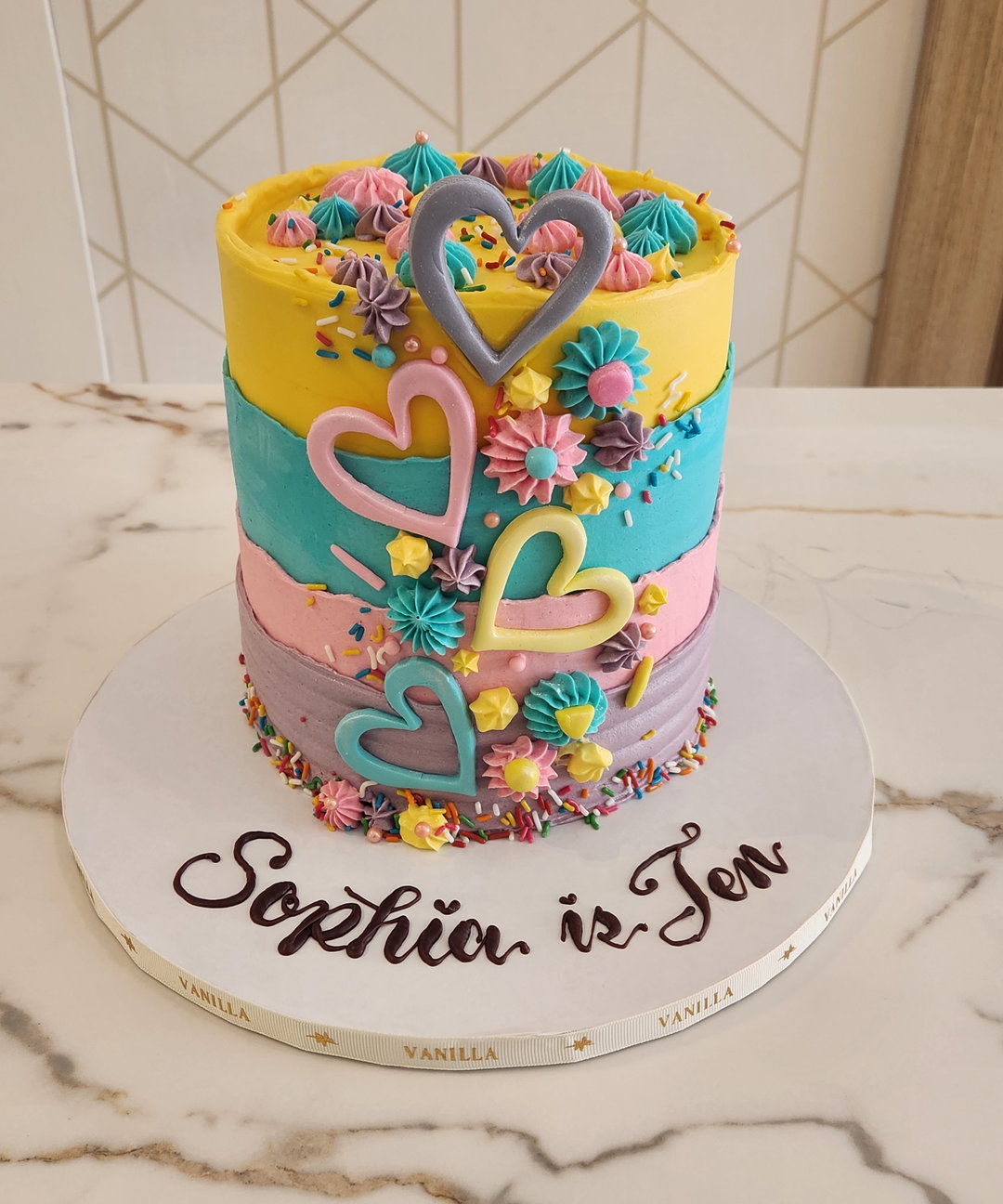 Colored Layers Cake