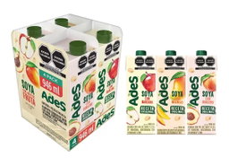 Ades Bebida de soya, surtido 4 x 946 ml