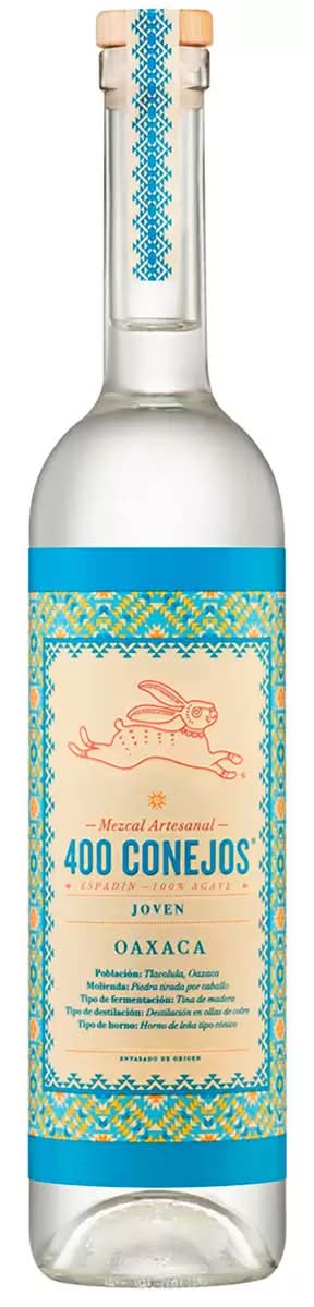 400 Conejos Mezcal artesanal espadín joven de oaxaca 700 ml_0