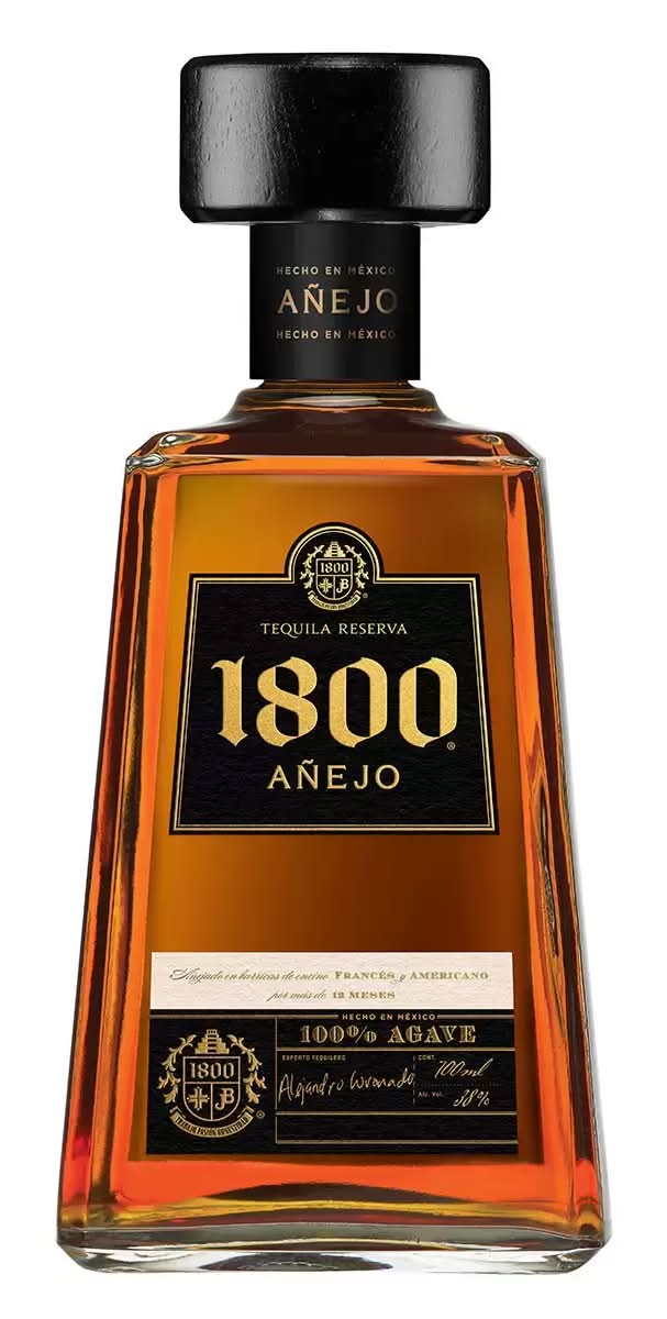 1800 Tequila añejo 100% agave azul 700 ml