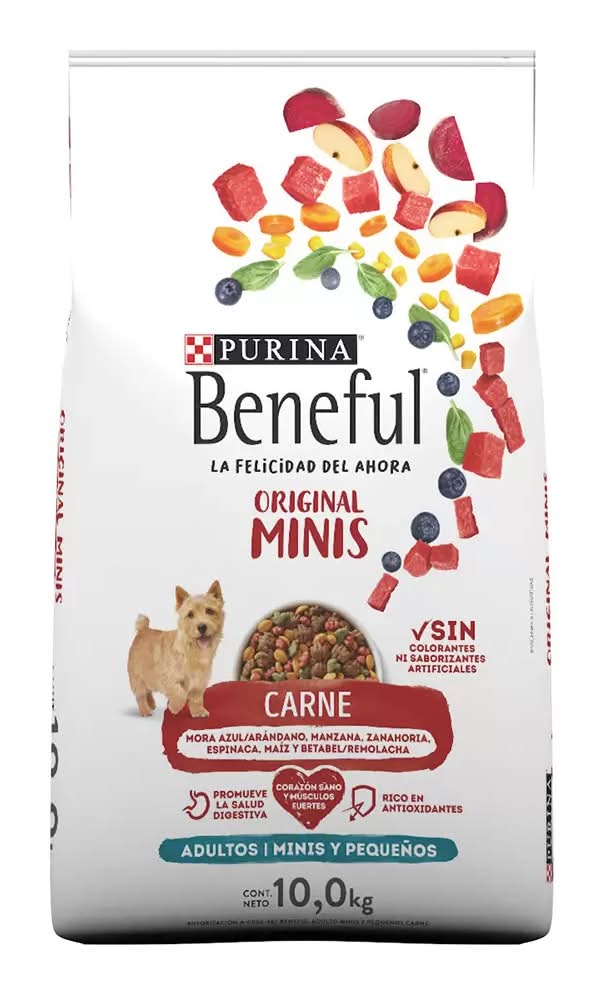 Beneful Alimento original minis para perro, carne 10 kg_0