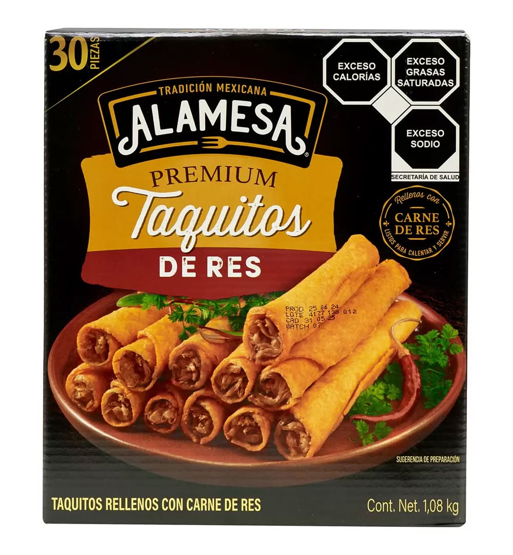 Alamesa Taquitos de res 1,08 kg