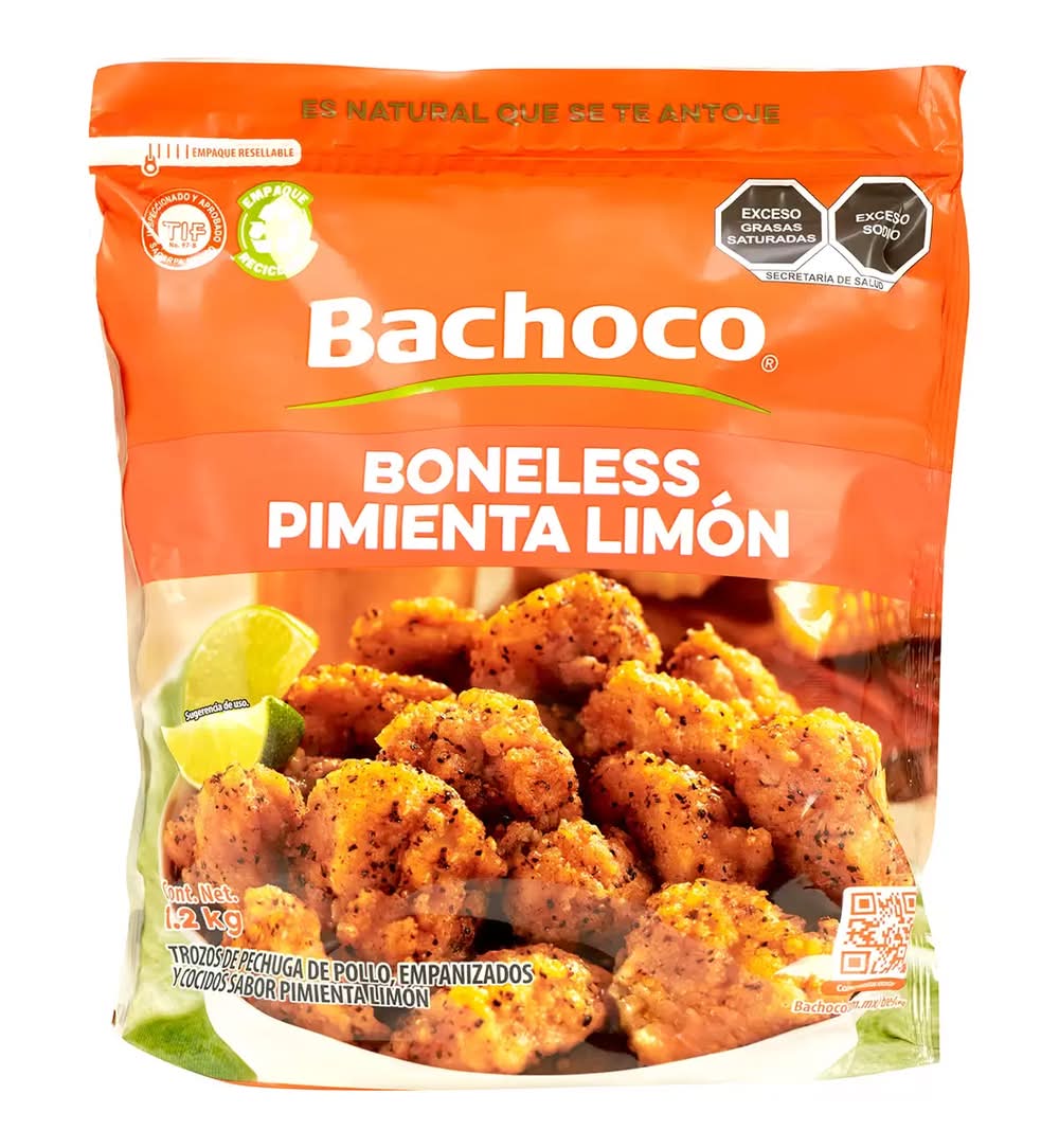 Bachoco Boneless de pechuga de pollo, pimienta-limón 1,2 kg_0