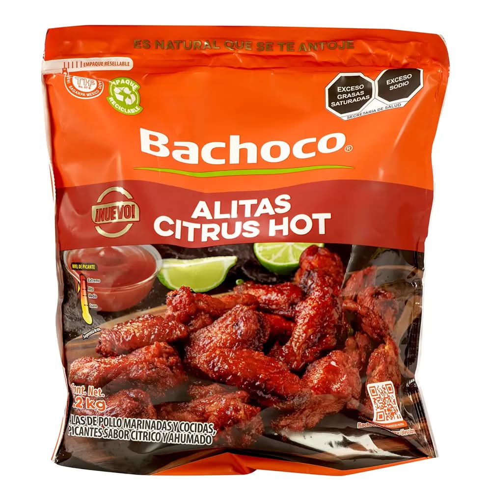 Bachoco Alitas citrus hot 1,2 kg