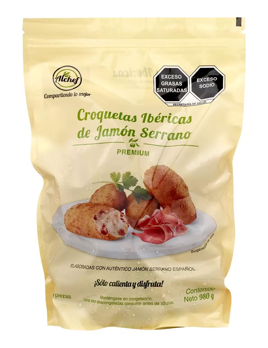 Alchef Croquetas ibéricas de jamón serrano 34 un