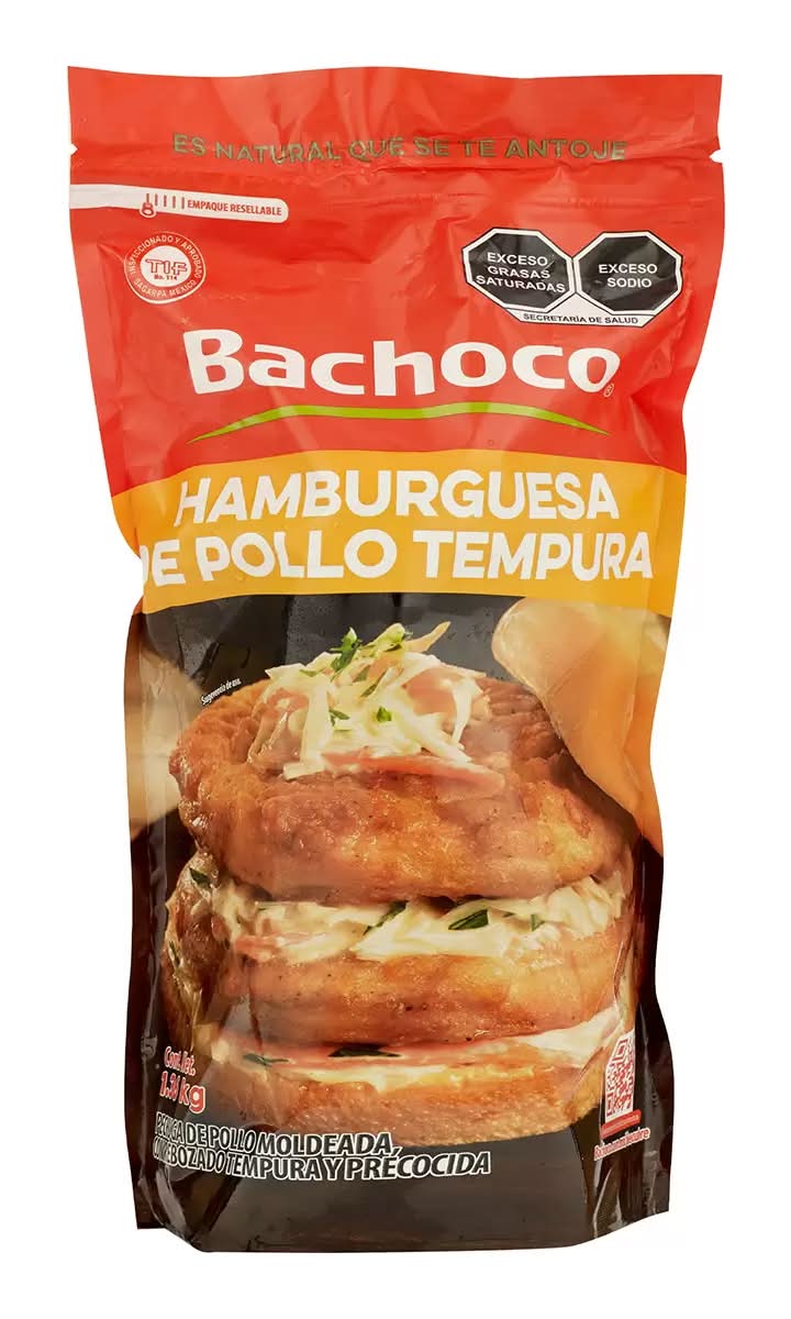 Bachoco Hamburguesa de pollo selecta 1,36 kg