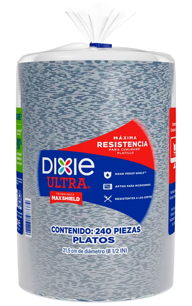 Dixie Ultra platos de papel desechables de alta resistencia, 21.5 cm 240 un