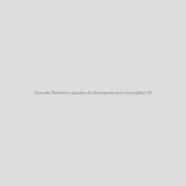 Cascade Platinum cápsulas de detergente para lavavajillas 59 un