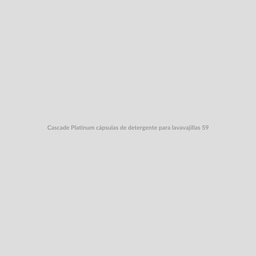 Cascade Platinum cápsulas de detergente para lavavajillas 59 un
