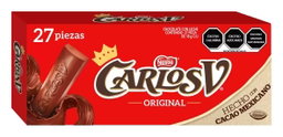Carlos V Barra de chocolate con leche 27 un