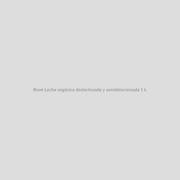 Bové Leche orgánica deslactosada y semidescremada 1 L