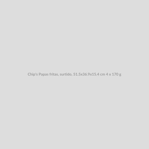 Chip's Papas fritas, surtido, 51.5x36.9x15.4 cm 4 x 170 g_0