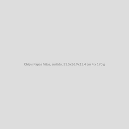 Chip's Papas fritas, surtido, 51.5x36.9x15.4 cm 4 x 170 g