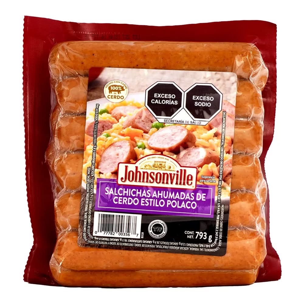 Johnsonville Salchichas ahumadas de cerdo estilo polaco 793 g